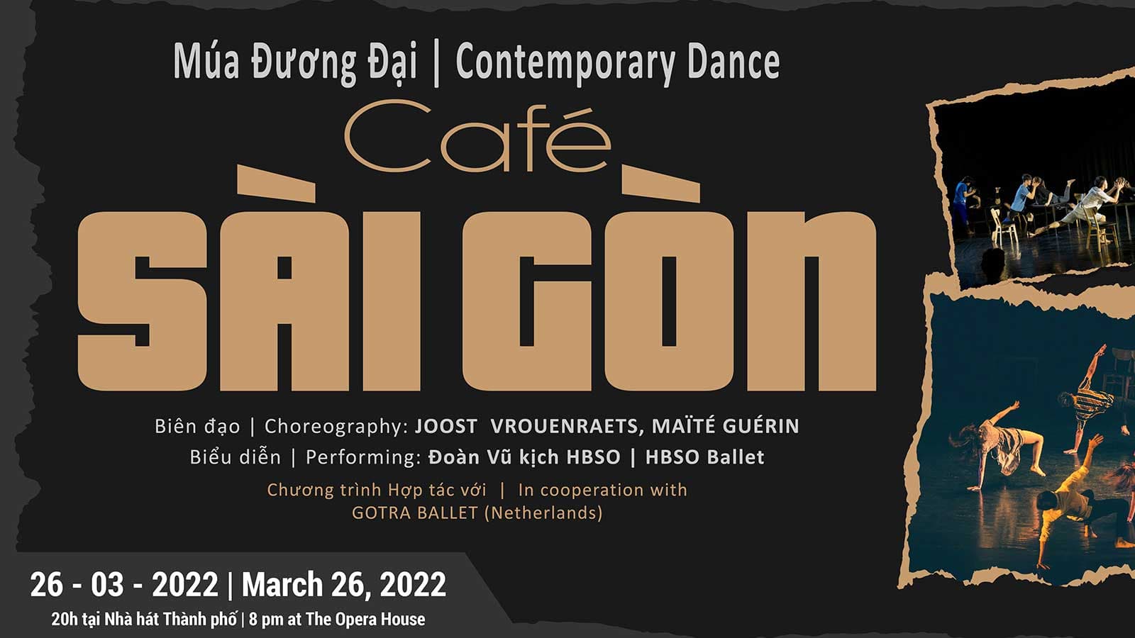 Đêm diễn duy nhất của tác phẩm múa đương đại “Cafe Sài Gòn”