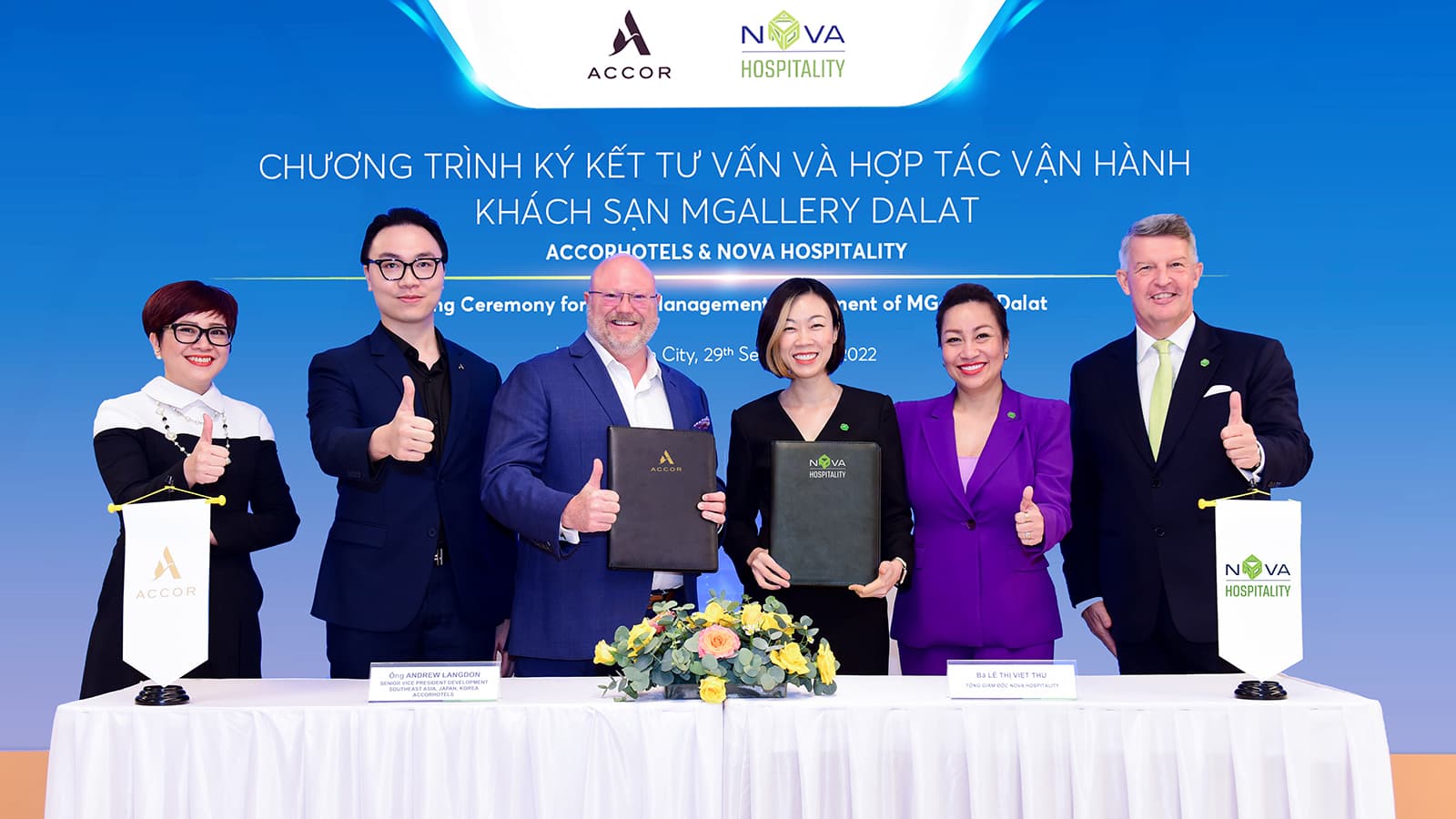Nova Hospitality ra mắt, ký kết hợp tác với Accor và Marriott International