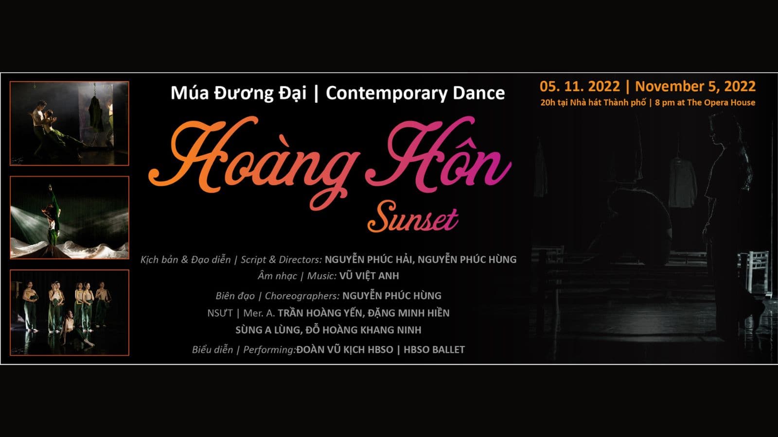 Âm nhạc của Vũ Việt Anh trở lại trong kịch múa “Hoàng hôn” ra mắt ngày 5/11